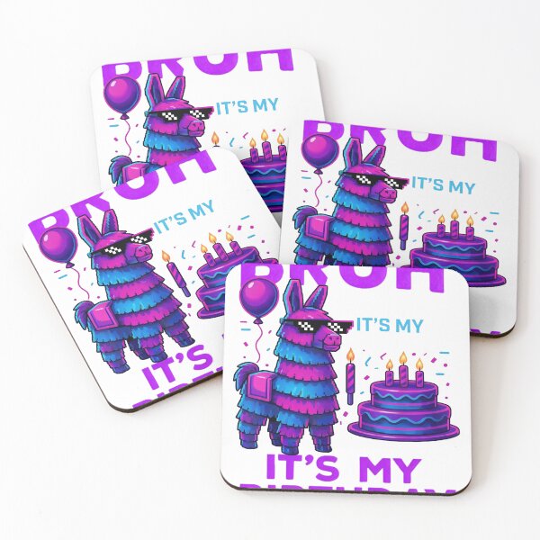 Item preview, Art Party Funny Meme Bruh It’s My Birthday Funny Llama Pinata Bday boy Kids  designed and sold by MathiasFuchs.