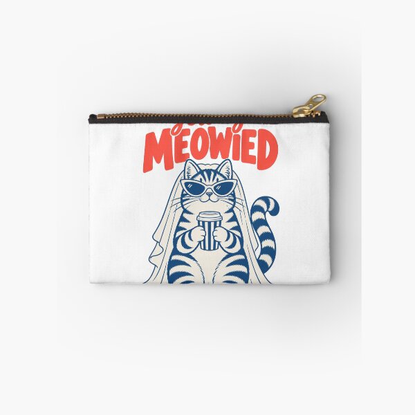 Item preview, Getting Meowied – Funny Cat Bride with Coffee designed and sold by Vexa Tees.