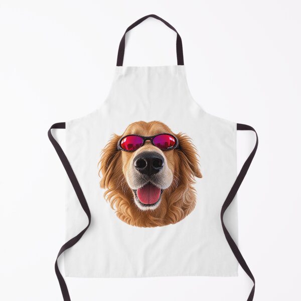 Item preview, Cool Golden Retriever with Red Sunglasses – Funny Dog Summer Vibes designed and sold by Zetsu-Store.