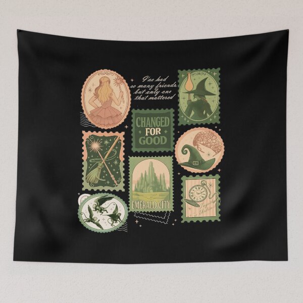 Item preview, Whimsical Stamp Collage  designed and sold by Corolla19.