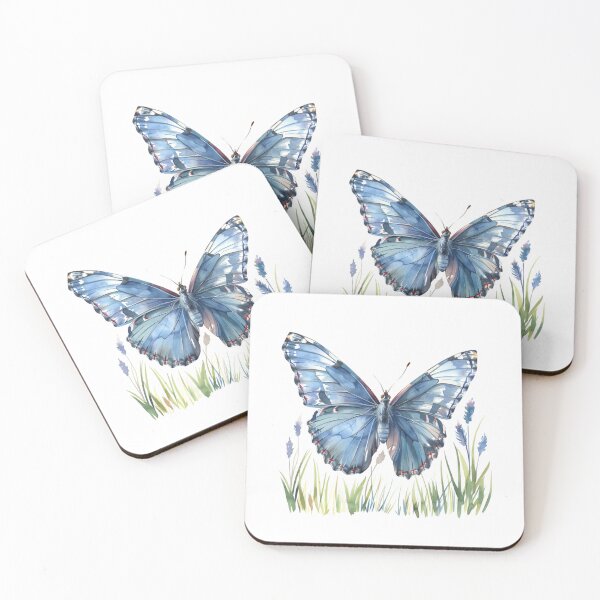 Item preview, Blue Butterfly | Elegant Nature Aesthetic Art designed and sold by Mandayartstudio.