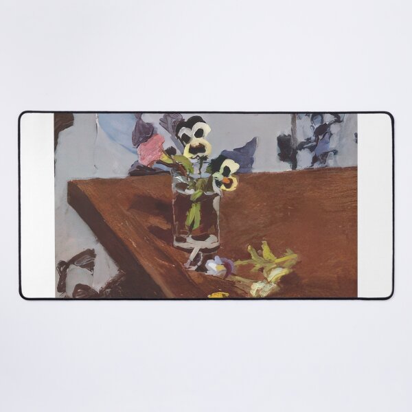 Item preview, Pansies on a table 1919 designed and sold by VeilOfPigments.