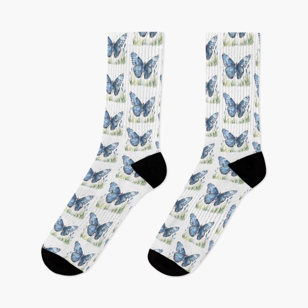 Item preview, Blue Butterfly | Elegant Nature Aesthetic Art designed and sold by Mandayartstudio.