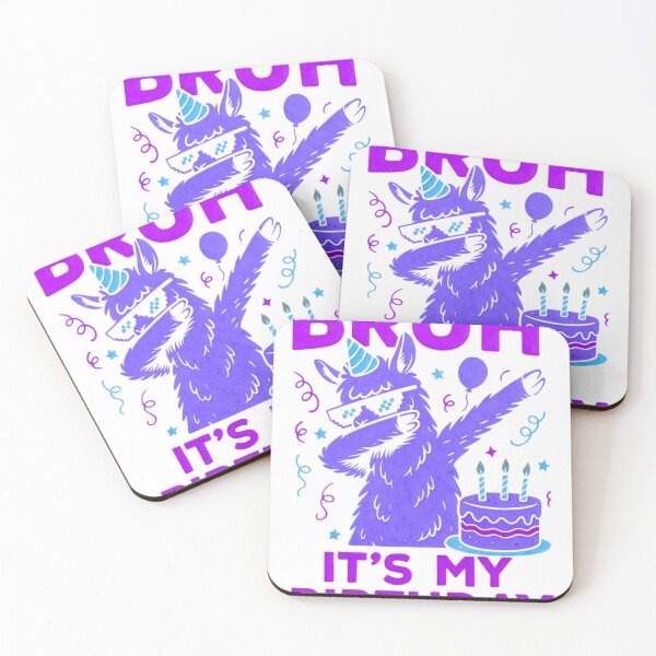 Item preview, Funny Meme Bruh It’s My Birthday Funny Llama Dadding designed and sold by MathiasFuchs.