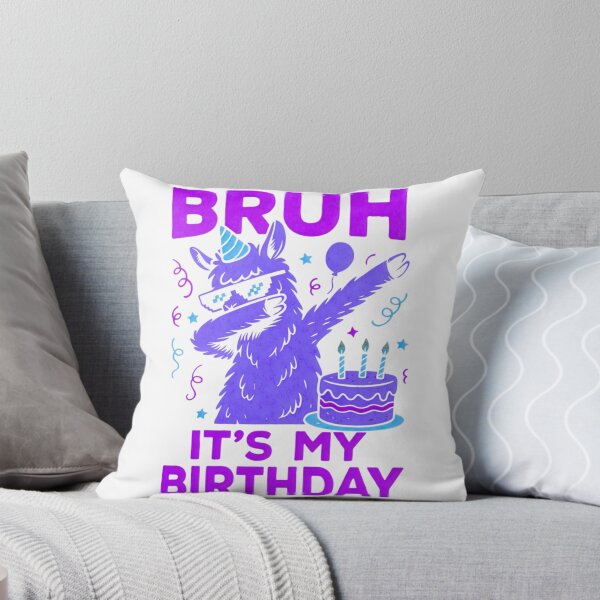 Item preview, Funny Meme Bruh It’s My Birthday Funny Llama Dadding designed and sold by MathiasFuchs.