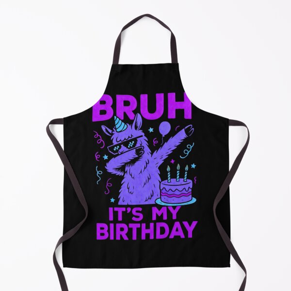 Item preview, Funny Meme Bruh It’s My Birthday Funny Llama Dadding designed and sold by MathiasFuchs.