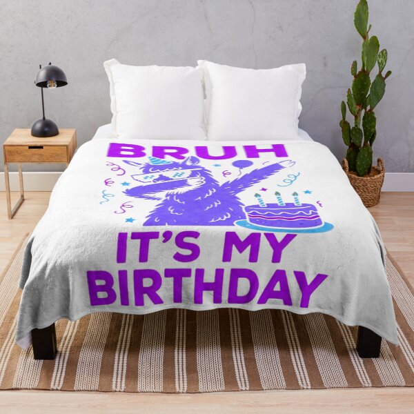 Item preview, Funny Meme Bruh It’s My Birthday Funny Llama Dadding designed and sold by MathiasFuchs.