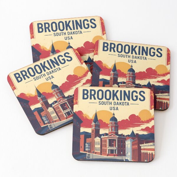 Item preview, Brookings South Dakota Vintage Travel Tourism designed and sold by TravelersGems.