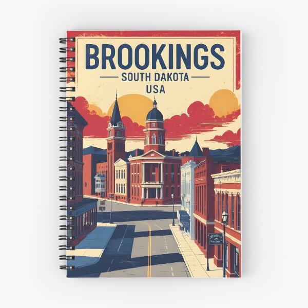 Item preview, Brookings South Dakota Vintage Travel Tourism designed and sold by TravelersGems.