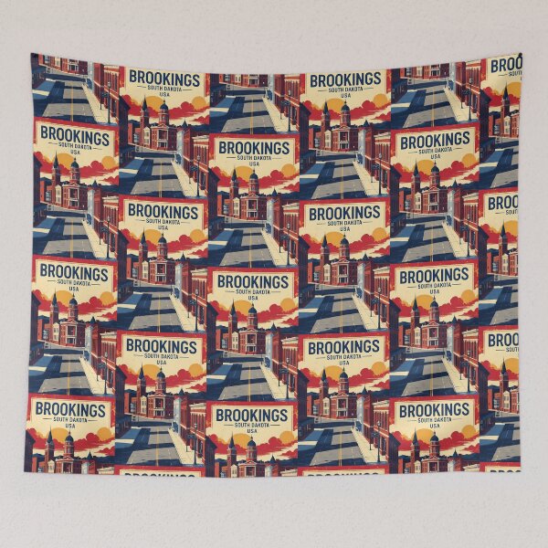 Item preview, Brookings South Dakota Vintage Travel Tourism designed and sold by TravelersGems.