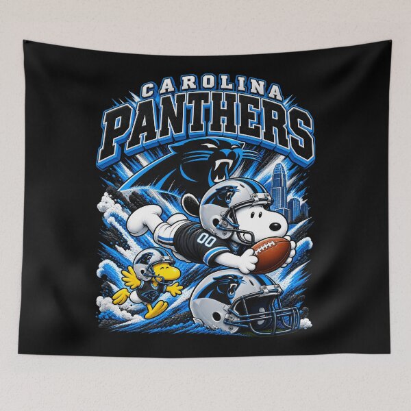 Item preview, Snoopy Carolina Panthers Dynamic Diving Catch Football Fan designed and sold by CaneufeyCip.
