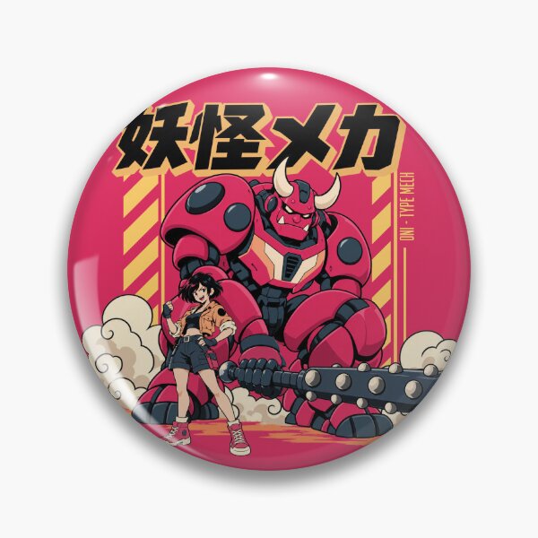 Item preview, Yokai Mecha Red Oni Battle Robot designed and sold by IMadeThisat3AM.