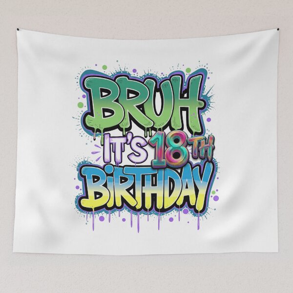 Item preview, Art Party Funny Meme Bruh It'S My Birthday Funny Birthday  designed and sold by MathiasFuchs.
