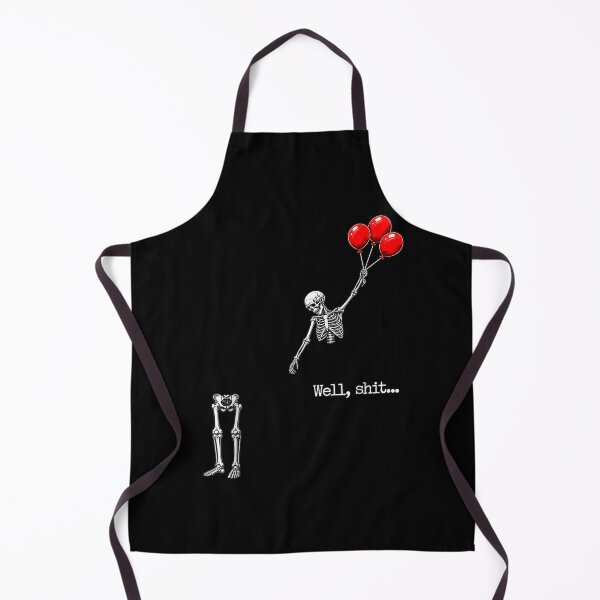 Item preview, Well Shit Funny Skeleton Flying with Red Balloons designed and sold by Denenberg Jardel.