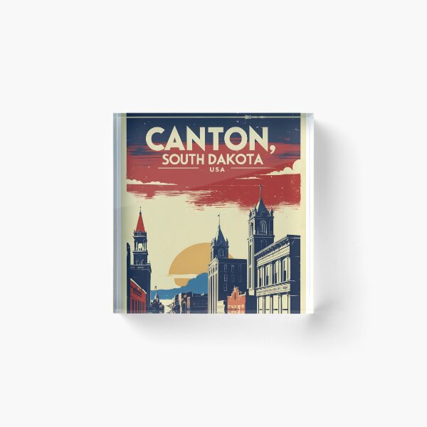 Item preview, Canton South Dakota Vintage Travel Tourism designed and sold by TravelersGems.