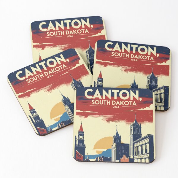 Item preview, Canton South Dakota Vintage Travel Tourism designed and sold by TravelersGems.