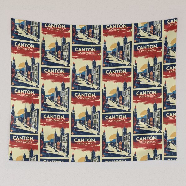 Item preview, Canton South Dakota Vintage Travel Tourism designed and sold by TravelersGems.