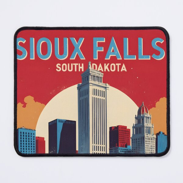 Item preview, Sioux Falls South Dakota Vintage Travel Tourism designed and sold by TravelersGems.