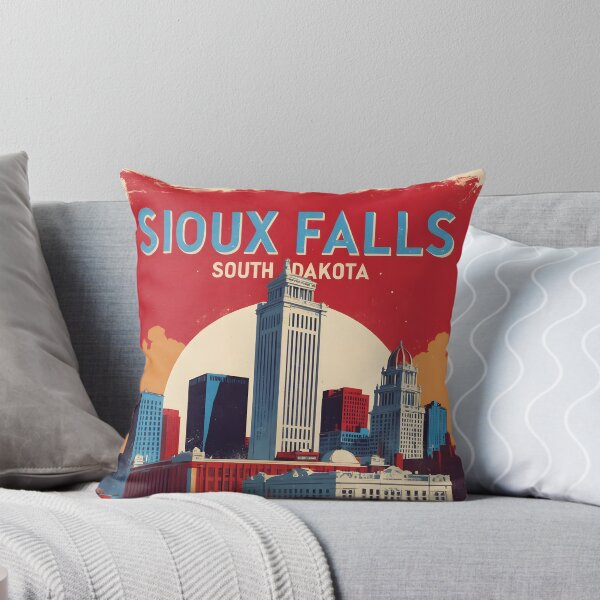 Item preview, Sioux Falls South Dakota Vintage Travel Tourism designed and sold by TravelersGems.