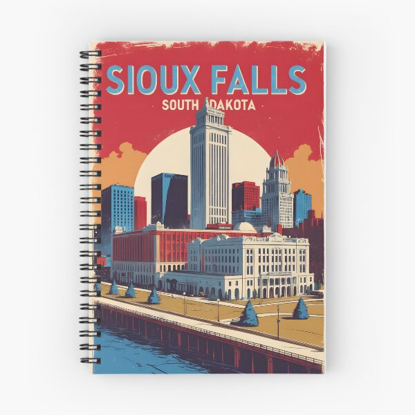 Item preview, Sioux Falls South Dakota Vintage Travel Tourism designed and sold by TravelersGems.