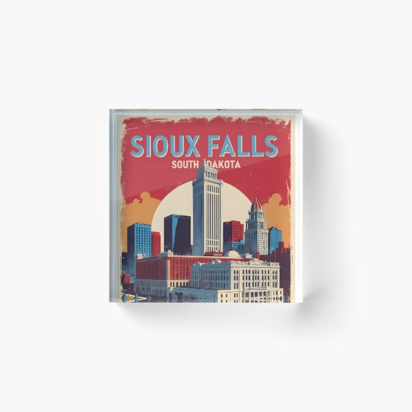 Item preview, Sioux Falls South Dakota Vintage Travel Tourism designed and sold by TravelersGems.