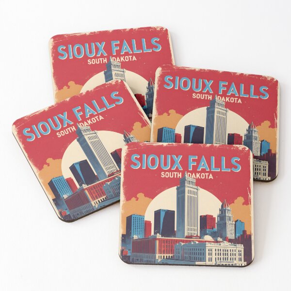 Item preview, Sioux Falls South Dakota Vintage Travel Tourism designed and sold by TravelersGems.