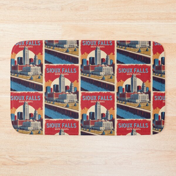 Item preview, Sioux Falls South Dakota Vintage Travel Tourism designed and sold by TravelersGems.
