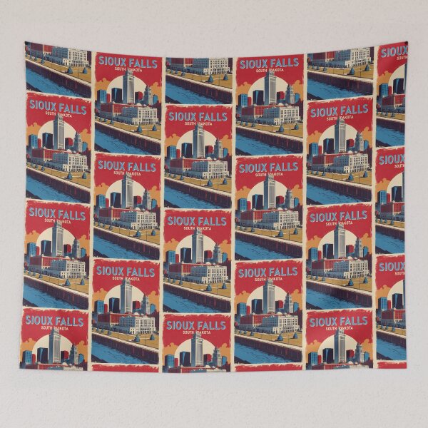 Item preview, Sioux Falls South Dakota Vintage Travel Tourism designed and sold by TravelersGems.