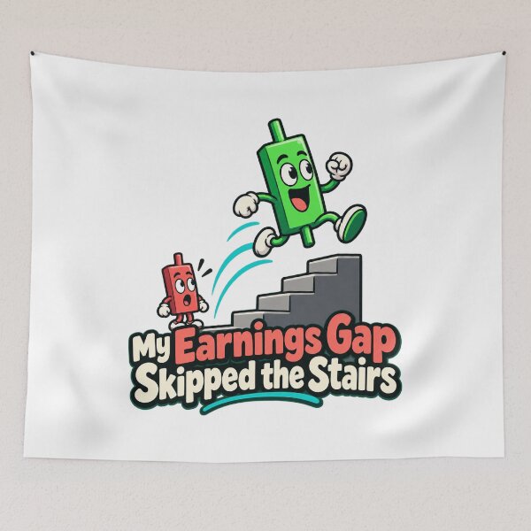 Item preview, My Earnings Gap Skipped the Stairs Trade Humor designed and sold by Bikivuno.
