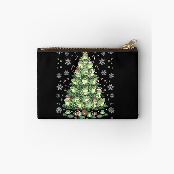 Item preview, Christmas Frog Tree Cute Amphibian Holiday Illustration designed and sold by MiALopezArt.