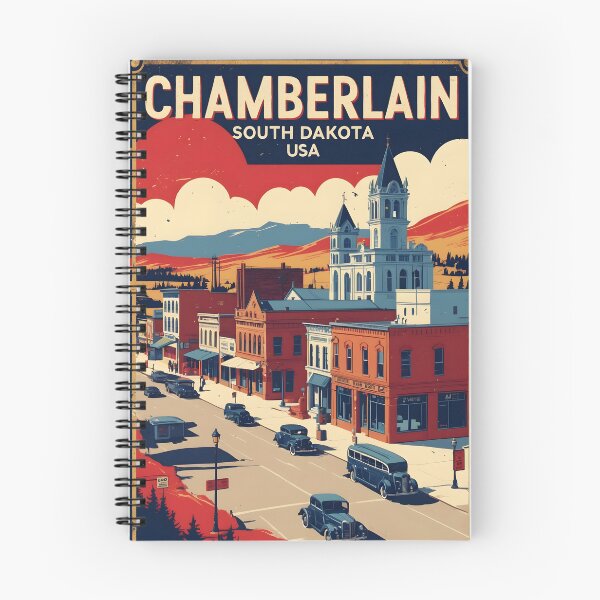 Item preview, Chamberlain South Dakota Vintage Travel Tourism designed and sold by TravelersGems.