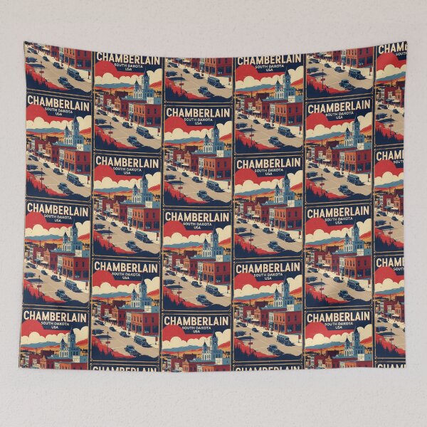 Item preview, Chamberlain South Dakota Vintage Travel Tourism designed and sold by TravelersGems.
