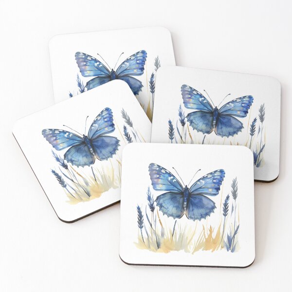 Item preview, Blue Butterfly | Elegant Nature Aesthetic Art designed and sold by Mandayartstudio.
