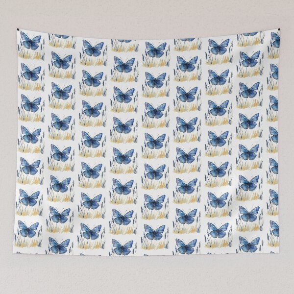 Item preview, Blue Butterfly | Elegant Nature Aesthetic Art designed and sold by Mandayartstudio.