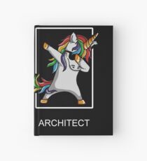 Occupation Dab Unicorn Architect Hardcover Journal