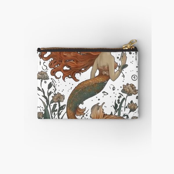 Item preview, ornate art deco mermaid in profile designed and sold by PhiloDoh.