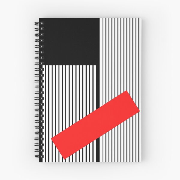 Item preview, Constructivismo geométrico minimalista: arte abstracto en rojo intenso y rayas. designed and sold by Alf Ribeiro.