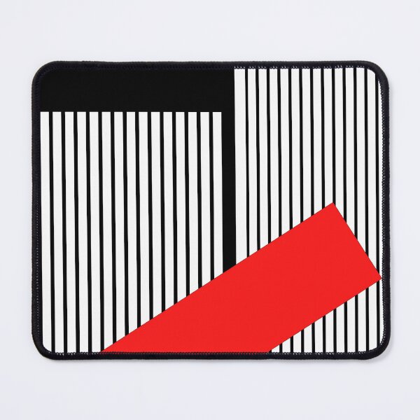 Item preview, Minimalist Geometric Constructivism – Bold Red and Striped Abstract Art designed and sold by Alf Ribeiro.