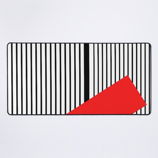 Item preview, Minimalist Geometric Constructivism – Bold Red and Striped Abstract Art designed and sold by Alf Ribeiro.