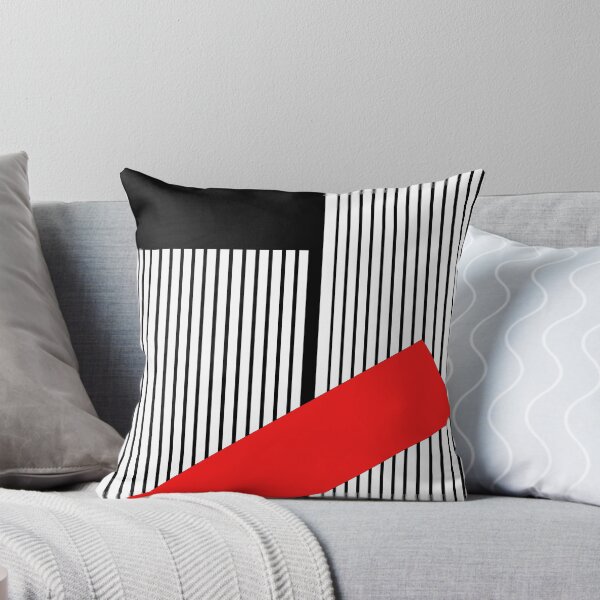 Artikelvorschau, Minimalistischer geometrischer Konstruktivismus – Abstrakte Kunst in kräftigem Rot und Streifen entworfen und verkauft von Alf Ribeiro.