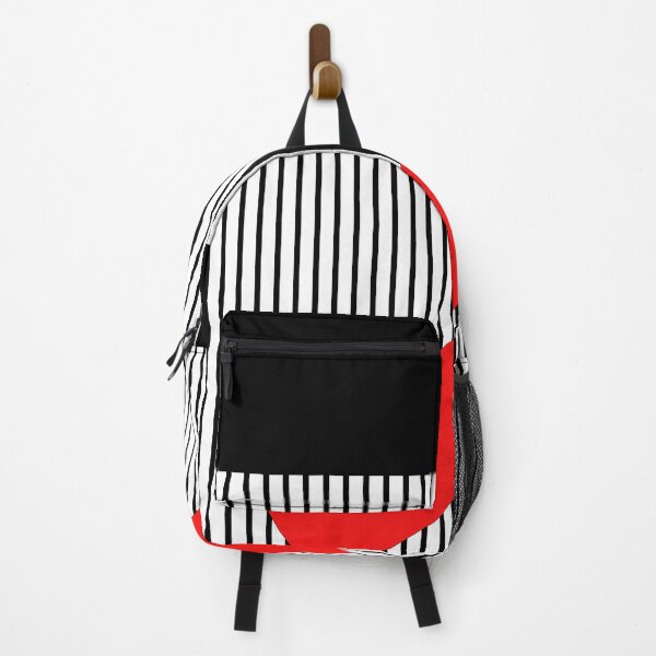 Item preview, Minimalist Geometric Constructivism – Bold Red and Striped Abstract Art designed and sold by Alf Ribeiro.