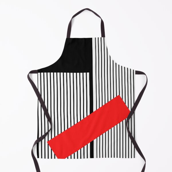 Item preview, Minimalist Geometric Constructivism – Bold Red and Striped Abstract Art designed and sold by Alf Ribeiro.
