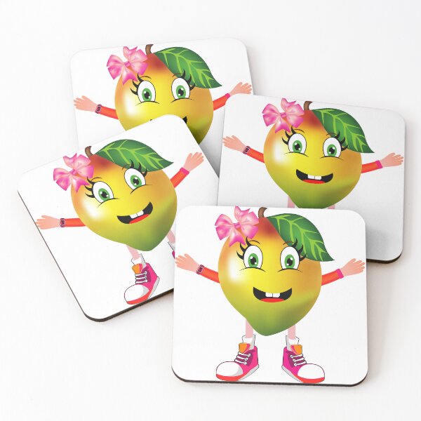 Item preview, Happy Mango Animated Character Girl Version designed and sold by ExpressiveToon.