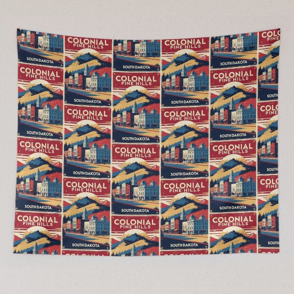 Item preview, Colonial Pine Hills South Dakota Vintage Travel designed and sold by TravelersGems.