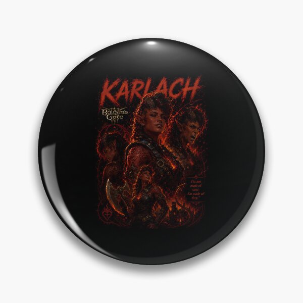 Item preview, Karlach Baldur's Gate 3 Infernal Fury designed and sold by PrestonChild.