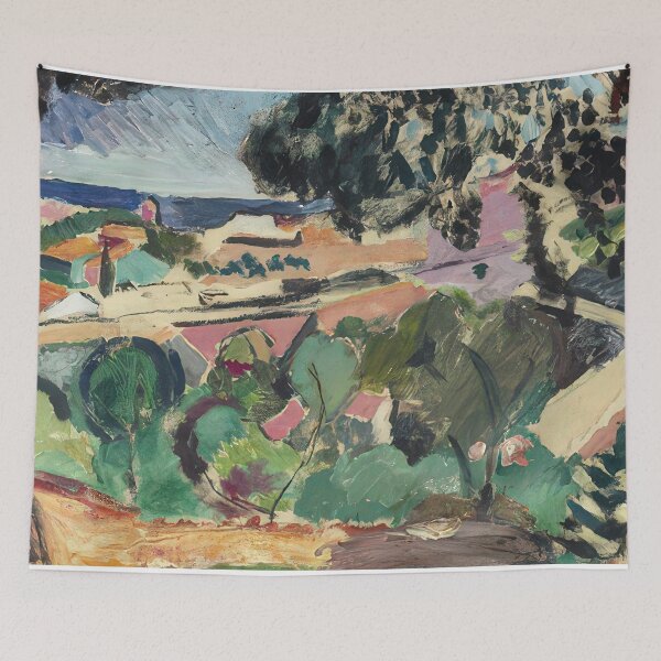 Item preview, Paysage de collioure 1907 designed and sold by VeilOfPigments.
