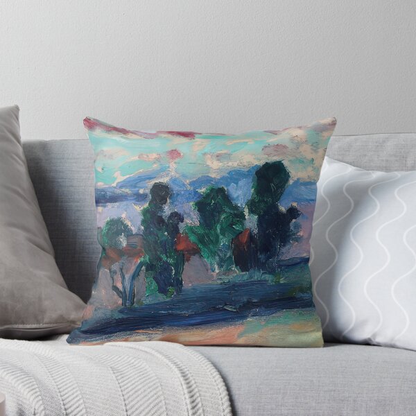 Item preview, Paysage de saint tropez au crepuscule 1904 designed and sold by VeilOfPigments.
