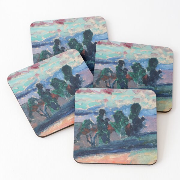 Item preview, Paysage de saint tropez au crepuscule 1904 designed and sold by VeilOfPigments.