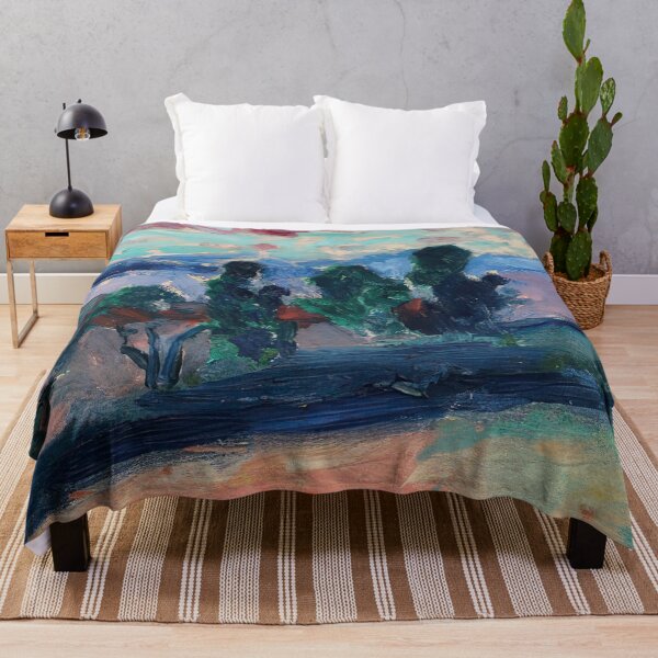 Item preview, Paysage de saint tropez au crepuscule 1904 designed and sold by VeilOfPigments.