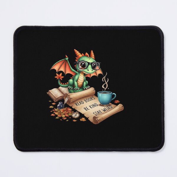 Item preview, Read Books Be Kind Stay Weird Cute Dragon Reader Design designed and sold by Ostericaimusa.